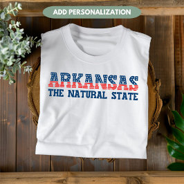 Arkansas Patriottisch De Natuurstaat Aangepast T-shirt