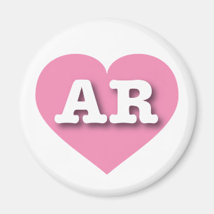 Arkansas Pink Heart - Ik hou van AR Magneet