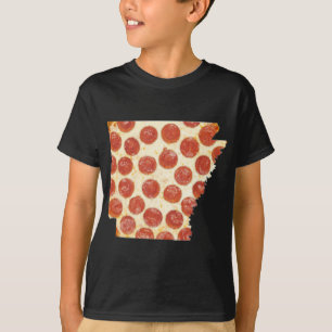ARKANSAS PIZZA PEPPERONI PIZZA STATE T-SHIRT
