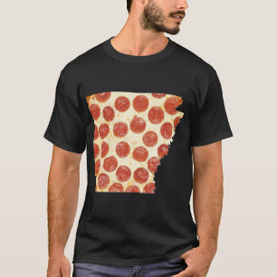 ARKANSAS PIZZA PEPPERONI PIZZA STATE T-SHIRT