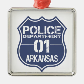 Arkansas Police Department Shield 01 Metalen Ornament