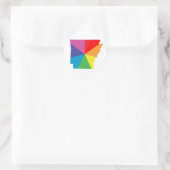 arkansas pride : angled : ronde sticker (Tas)