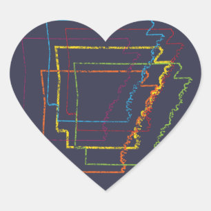 arkansas pride blur hart sticker