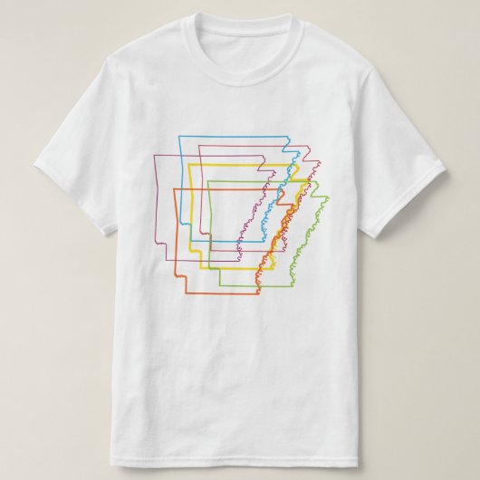 arkansas pride blur t-shirt (Design voorkant)