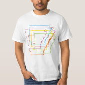 arkansas pride blur t-shirt (Voorkant)