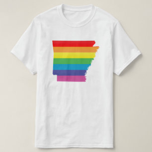 Arkansas Pride, gestreept. T-shirt