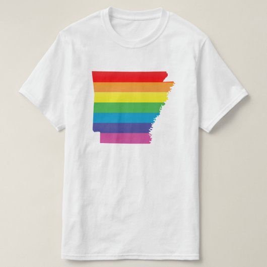 Arkansas Pride, gestreept. T-shirt (Design voorkant)