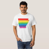 Arkansas Pride, gestreept. T-shirt (Voorkant volledig)