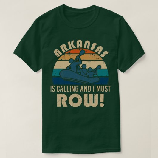 Arkansas rafting t-shirt (Design voorkant)