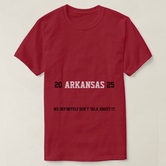 Arkansas Razorbacks 2025 T-Shirt (Design voorkant)