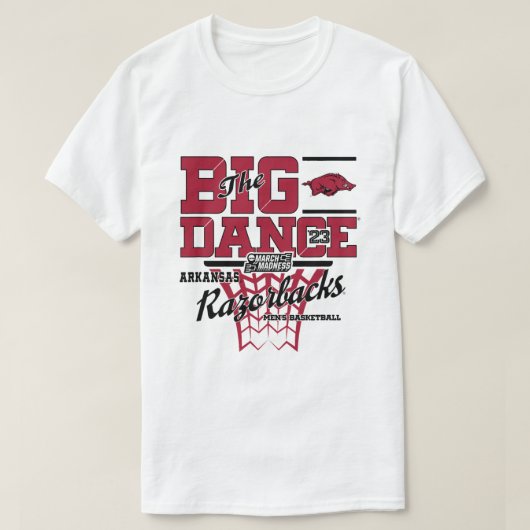 Arkansas Razorbacks March Madness Basketbal Dans T-shirt (Design voorkant)