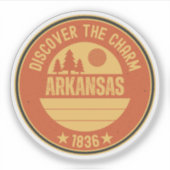 Arkansas Razorbacks - Natural State Gift Sticker (Voorkant)