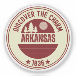 Arkansas Razorbacks - Natuurstaat Cadeau Sticker