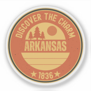 Arkansas Razorbacks - Natuurstaat Cadeau Sticker