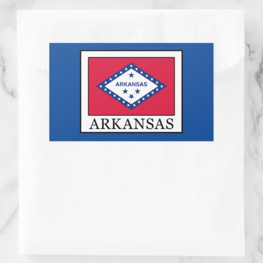 Arkansas Rechthoekige Sticker (Tas)