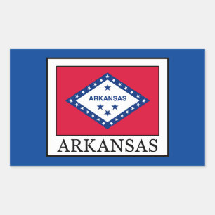 Arkansas Rechthoekige Sticker
