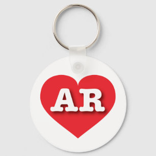 Arkansas Red Heart - Ik hou van AR Sleutelhanger