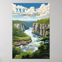 Arkansas Reis Kunst Vintage