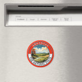 Arkansas Reis Kunstbadge Magneet (Insitu (Vaatwasser))
