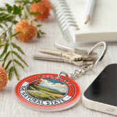 Arkansas Reis Kunstbadge Sleutelhanger (Voorkant Rechts)
