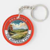 Arkansas Reis Kunstbadge Sleutelhanger (Achterkant)