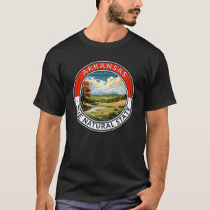Arkansas Reis Kunstbadge T-shirt