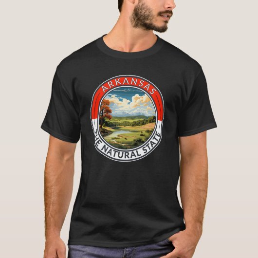 Arkansas Reis Kunstbadge T-shirt (Voorkant)