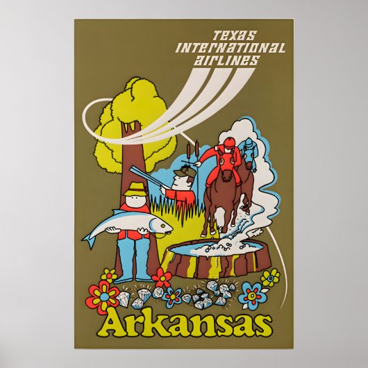 Arkansas Reisposter Kunst Afdruk Poster (Voorkant)