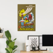 Arkansas Reisposter Kunst Afdruk Poster (Thuiskantoor)