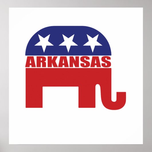Arkansas Republican Elephant Poster (Voorkant)