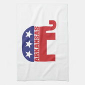 Arkansas Republican Elephant Theedoek (Verticaal)