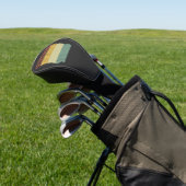 Arkansas Retro Sunset  Golf Head Hoesje Golfheadcover (Insitu)