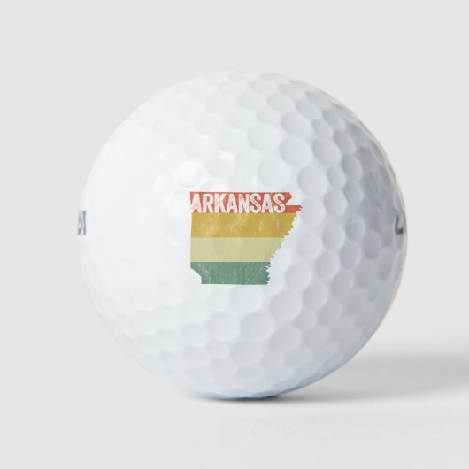 Arkansas Retro Sunset  — verhit Golfballen (Voorkant)