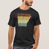 Arkansas Retro Sunset  — verhit T-shirt (Voorkant)