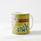 Arkansas Retro Wegenkaart Mok (Voorkant rechts)