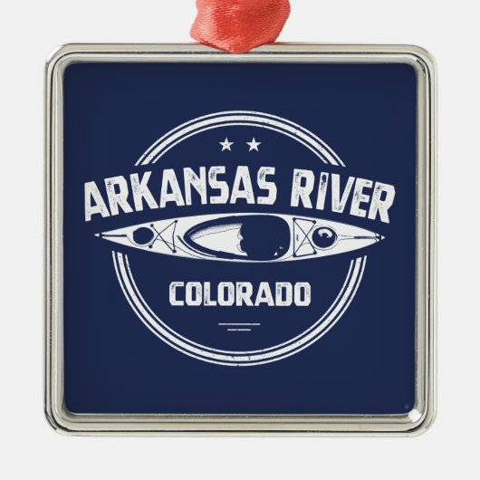 Arkansas River, Colorado Metalen Ornament (Voorkant)