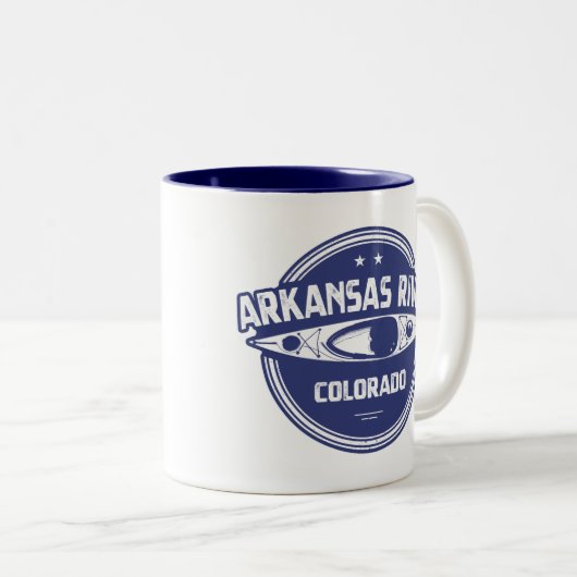 Arkansas River, Colorado Tweekleurige Koffiemok (Voorkant rechts)