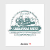 Arkansas River (rafting2) Sticker (Vel)