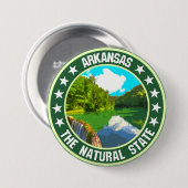 Arkansas Ronde Button 7,6 Cm (Voorkant /achterkant)