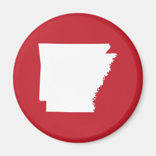 Arkansas Rood en Wit Magneet