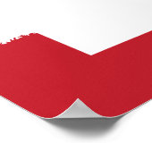 Arkansas Rood en Wit Poster (Hoek)