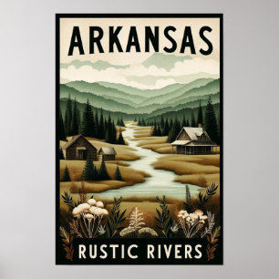 Arkansas Rustic Rivers Poster