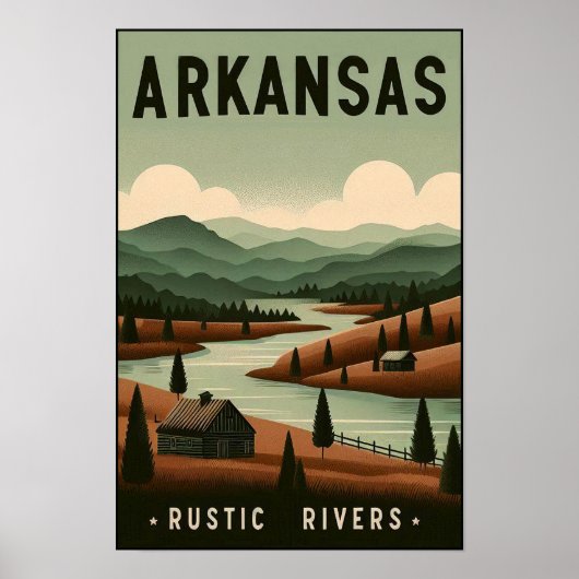 Arkansas Rustic Rivers Poster (Voorkant)
