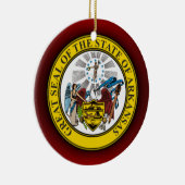 Arkansas Seal Keramisch Ornament (Rechts)