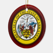 Arkansas Seal Keramisch Ornament (Links)