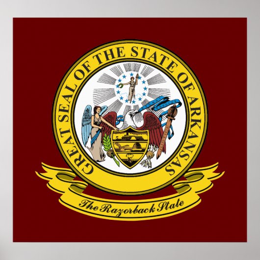 Arkansas Seal Poster (Voorkant)