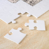 Arkansas Shaped Vintage Arkansan Picture Map Legpuzzel (Zijkant)