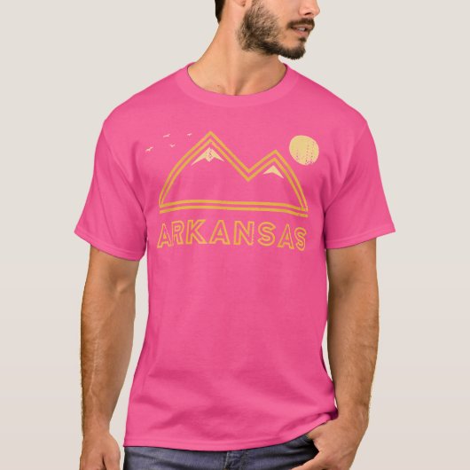 Arkansas Souvenir Hiking Mountains Sunset T-shirt (Voorkant)