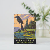 Arkansas, Spotvogel op een Boerderij, Reizen Briefkaart (Staand voorkant)