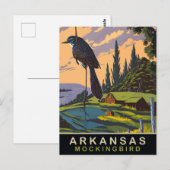 Arkansas, Spotvogel op een Boerderij, Reizen Briefkaart (Voorkant / Achterkant)
